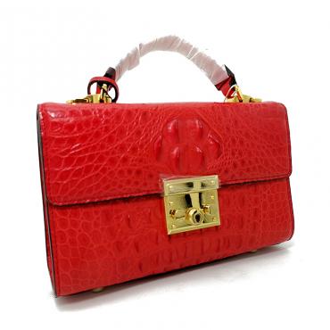 goose craft big goose light luxury brand new crocodile pattern handmade crocodile leather handbag