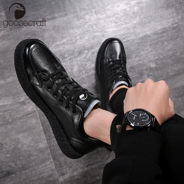 Fashionable leather men's shoes